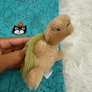 Jellycat Timmy Turtle Bag Charm with tags and dust bag